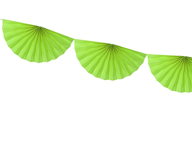 Green Apple Tissue Paper Small Rosettes Garland