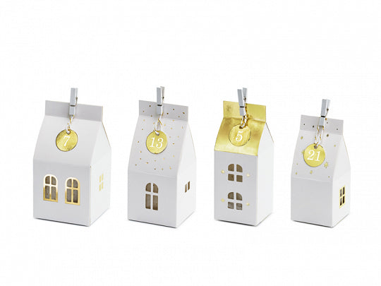 White Advent Calendar Houses– Gatherings by CP