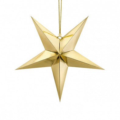 Medium Gold Paper Star