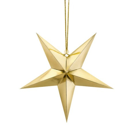 Small Gold Paper Star