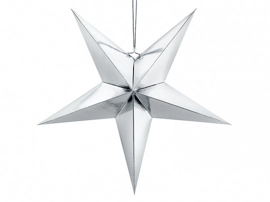 Large Silver Paper Star