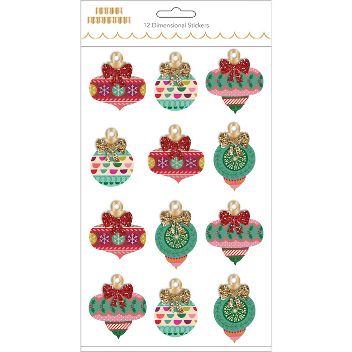 Christmas Bauble Sticker Set