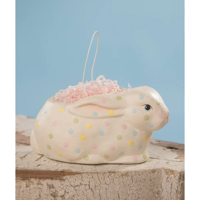 Polka Dot Bunny Bucket