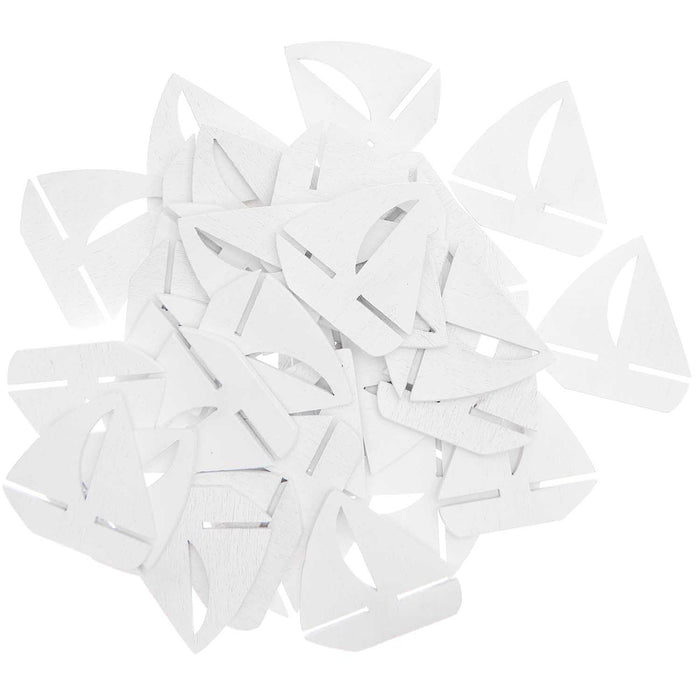 White Sailboat Confetti