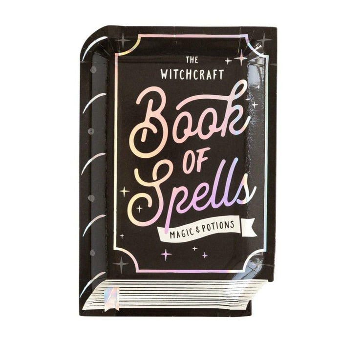 Witching Hour Book of Spells Shaped Plates