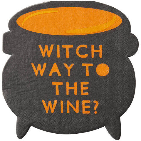 Witch Way to the Wine Beverage Napkins