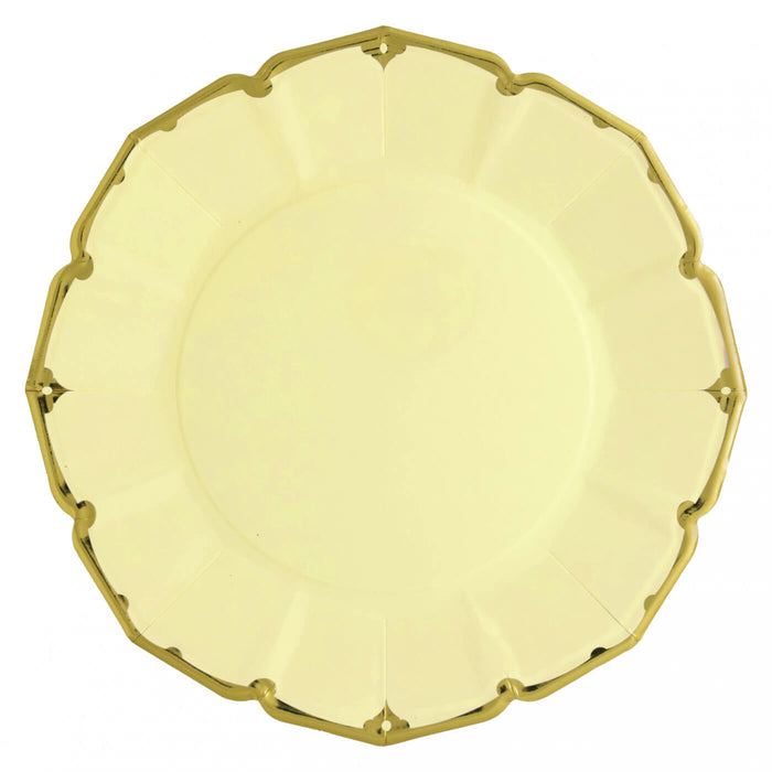 Canary Yellow Dinner Paper Plates