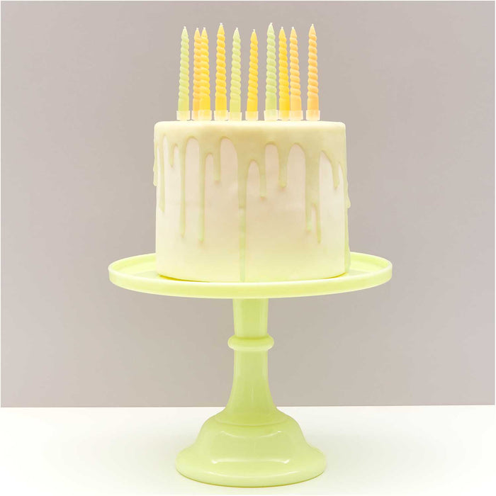 Yellow Spiral Candles