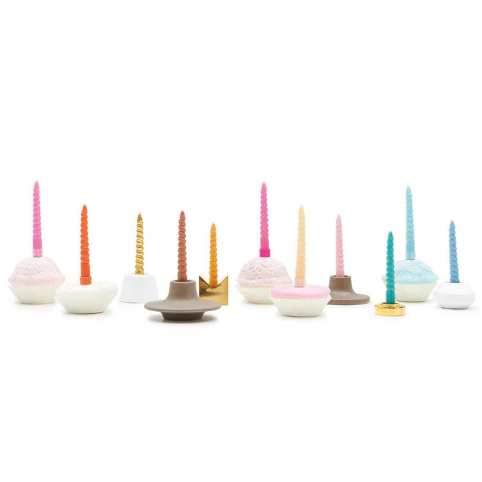 Yellow Spiral Candles